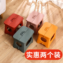 Small stool home can store short Baby Kindergarten plastic small bench thick durable Maza portable chair