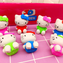 KT cat styling eraser cartoon creativity cute and dismissive high face Katie cat corrects for schoolboy stationery
