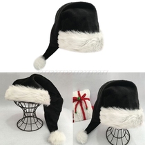 75cm 75cm Adult black plush Long Christmas Hat Xmas Costume
