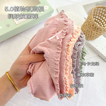 Lady Briefs Womens Indie Graphene Pure Cotton Crotch Antibacterial Mid-Waist Sexy Tiglutes Less Schoolgirl Triangle Pants