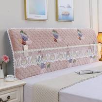2021 foreign style fashion bed back wood soft bag bed head cover all inclusive universal type 2020 new light luxury style