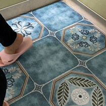 Floor stickers ins net red kitchen floor renovation stickers waterproof non-slip wear-resistant self-adhesive living room balcony tile stickers
