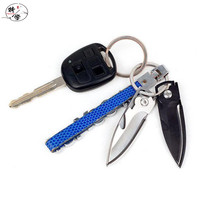 Stainless steel folding knife opening knife multi-function key chain convenient knife bottle opener portable knife