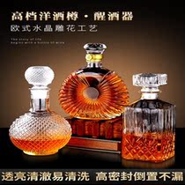 Wine container glass wine bottle empty bottle with Cork bottle stopper bottle set household whiskey wine bottle decanter