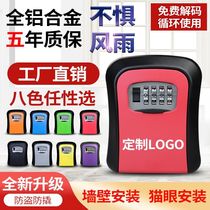 Key box for decoration anti-theft door cat eye installation lock box decoration password box wall-mounted decoration lock box