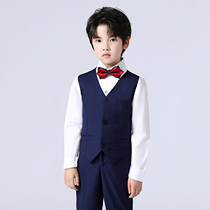 Boy Gown Child Suit Boy Piano Plays Out Suit Flowers Child Summer Inglém Wind Small Host Costumes