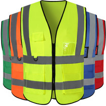 Mesh reflective vest night reflective overalls maintenance green cleaning sanitation vest overalls riding