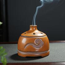 Ceramic incense burner home living room bedroom antique indoor sandalwood stove agarwood wort tea ceremony incense burner