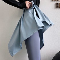 Yoga pants cover skirt yoga Skirt Sports running dance fitness hip cover skirt short skirt anti-light skirt