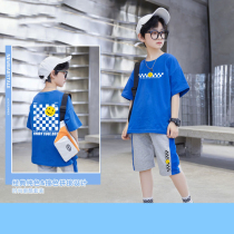 Boys summer clothing suit 2022 new ocean gas children short sleeve T-shirt CUHK child shorts trendy sports two sets