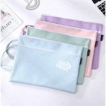 Fashion A4 waterproof file bag student hand-held test paper zipper bag pregnant womens inspection data certificate storage bag