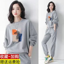 Mall withdraws womens inventory tail clearance handling orphans spring and autumn waffle pants sports suit