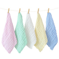 Jielia baby saliva towel cotton gauze newborn baby towel cotton wash face small square towel children wash towel