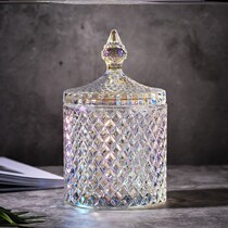 Rome crystal tea leaf jars glass sugar jars storage tank seasoning jar Teenage Hearts Cotton Sign Box toothpick box First decorated box