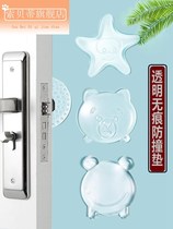 Refrigerator door anticollision protection post door rear door handle crashworthy cushion silicone fridge door lock kowtowing to wall protection