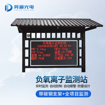 Negative oxygen ion monitoring station air quality atmospheric Scenic Area environmental display Park residential dust detection system