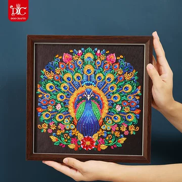 孔雀　宝石画 孔雀钻石画-孔雀钻石画促销价格、孔雀钻石画品牌- 淘宝