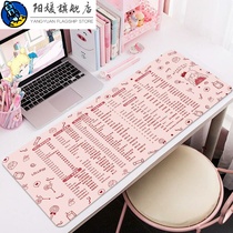 Large number of mouse pads ps Office shortcuts Office Grand full oversize Cute Desktop Desk Mat Women Excel