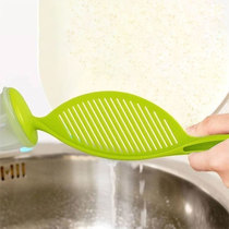 (Naughty Deity) Without Hurting Hands Kitchen Naughty Tools Home Plastic Wash Rice Screen Multifunction Wash Rice Leachate