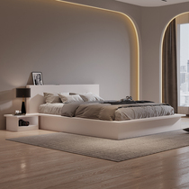 Double bed 1 8 m Home master bedroom High case Silence Wind Accommodating Bed 1 5 m Tatami Wedding Bed Storage Bed