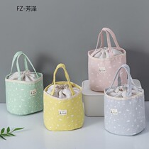 Handbag with thicker canvas lunch bag with waterproof insulation bag round lunch pack with lunch bag students are bagged