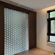 Glass brick ultra-white colored square wall partition wall decoration network red ice crystal solid crystal brick background wall