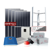 Solar power generation system Home off-grid energy storage backcontrol all-in-one complete 220v light volt board air conditioning
