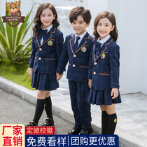 British style childrens school uniforms kindergarten uniforms spring and autumn primary school childrens siblings suit suit class uniforms