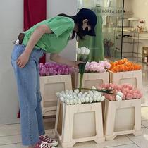 Take the city Flower Bucket Flower Shop Blossom Bucket Floral Bucket Flowers Bucket Flowers Bucket Plastic Flower Barrel Method Wake Up Bucket Swing Stall