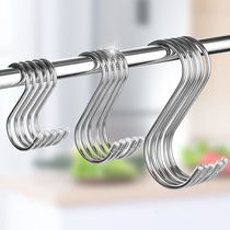 Stainless Steel S Type Hook Kitchen Bathroom Multipurpose S Hook Shaped Hook Metal S Hook Multifunction Shook Hook Wall Hook