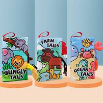 Baby cloth book early education jolly baby baby children Montessori local tyrants tear not rotten three-dimensional tail cloth book
