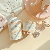 ins Korean style milk powder box portable out with baby rice powder sub-packaging box storage sealed moisture-proof storage tank