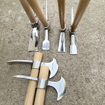 Stainless steel Xiaoyang pickaxe outdoor pickaxe pure steel high hardness digging tree root shoots lamb pickaxe portable ice pick cross pick