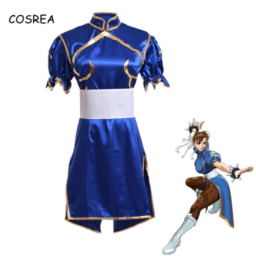 Games Chun Li Cosplay Costumes Halloween Party Sutorito Fait