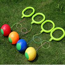 Lights jump ball jumping ball kindergarten children school children fitness throwing foot dumps ball plastic handle boy