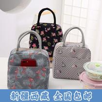 Xinjiang Oxford cloth portable insulation bag cold preservation picnic bag thickened lunch bag with lunch box bag school