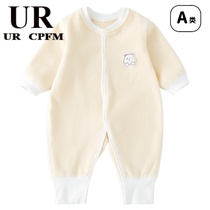 (Triple Fold Zone) Brand discount store Withdrawal Cupboard Baby One-piece Clothes Autumn winter style Garvelour Thickened Warm Out of clothing
