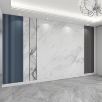 New Bamboo Wood Fiber TV Background Wallboard Living Room Marble Wall Wall Wall Sofa Bedroom Decorated Pavilion