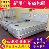 Economical rental room bed hotel furniture bed standard room full set of custom fast hotel furniture bed frame guest room bed