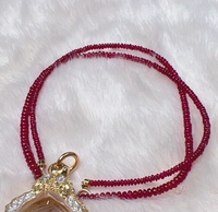[Q.Jewelry] Плохой цепь рубиновых бусин (без кулона) GD640809101