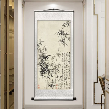 郑板桥竹子国画名家字画新中式-郑板桥竹子国画名家字画新中式促销价格
