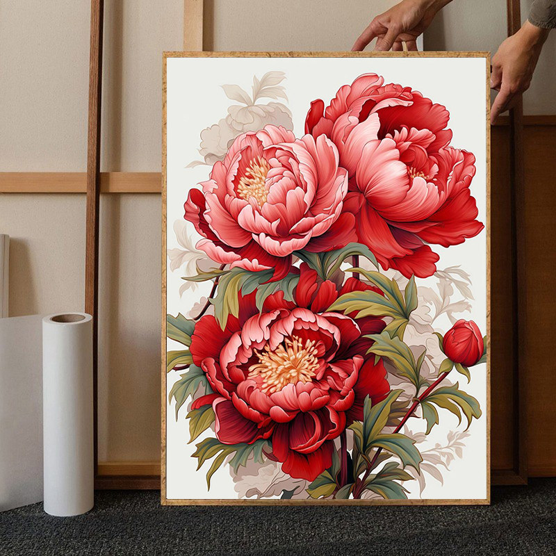 牡丹花数字油画-牡丹花数字油画促销价格、牡丹花数字油画品牌- 淘宝
