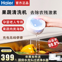 Haier fruit and vegetable cleaning machine beyond Sonic home washing machine food purification detoxification disinfection machine