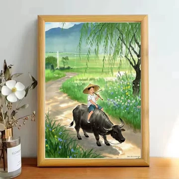 牧童骑牛挂画-牧童骑牛挂画促销价格、牧童骑牛挂画品牌- 淘宝