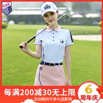 Summer new product ZG-6 golf suit clothes womens suit golf short-sleeved top T-shirt Culottes