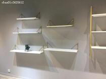 Golden wall shoe store shoe rack Clothing store Nail shop storage display rack Shop bag rack Shoe rack display rack