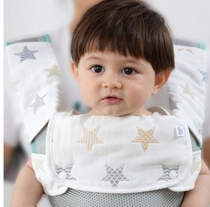 Baby strap saliva towel sucking belt molar towel anti-bite towel pad double shoulder cotton waist stool bite towel car hand towel