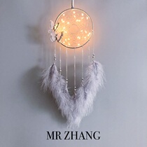 MR ZHANG original dream catcher lamp birthday girl indian feather pendant literary gift retro ins style