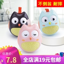 Baby owl tumbler resistant toy music large 0-6-12 years baby early education puzzle point