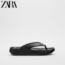 ZARA spring new pint mens shoes black JETFOAM material thick bottom beach sandals 2727920040